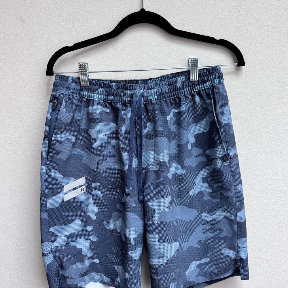Blue Camouflage Hurley Athletic Shorts